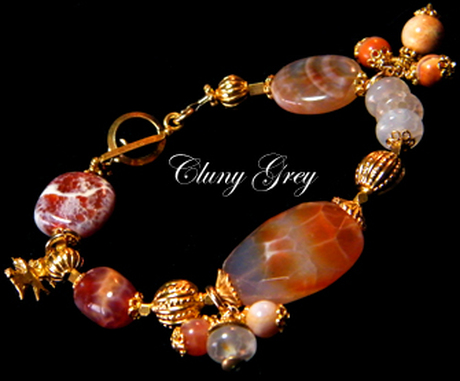 fire agate bracelet