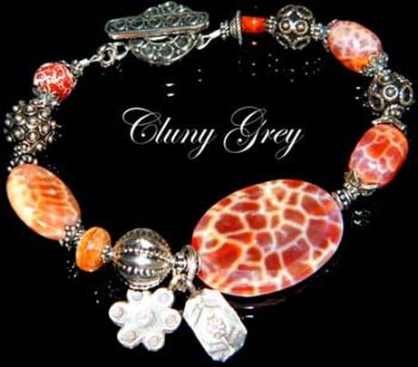 fire agate bracelet