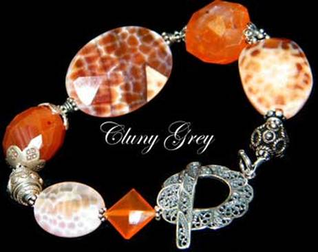 fire agate bracelet