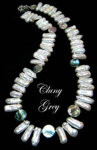 abalone pearl jewelry with sterling silver 