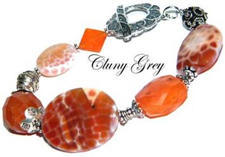 fire agate bracelet