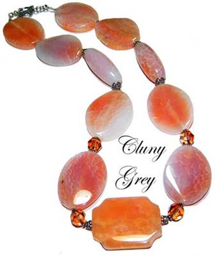 fire agate necklace