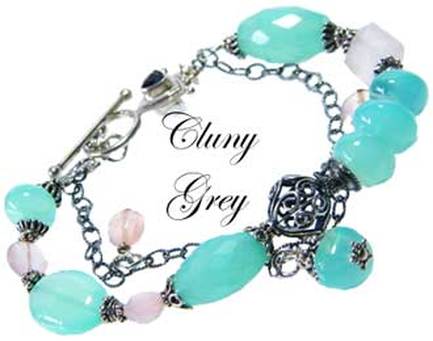 aqua chalcedony bracelet