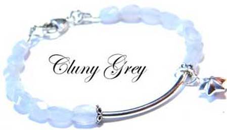 blue chalcedony bracelet with sterling silver