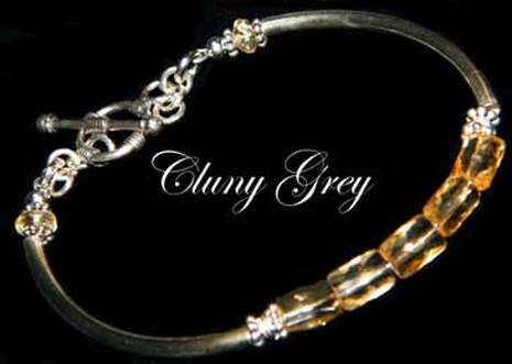 Citrine bangle bracelet.