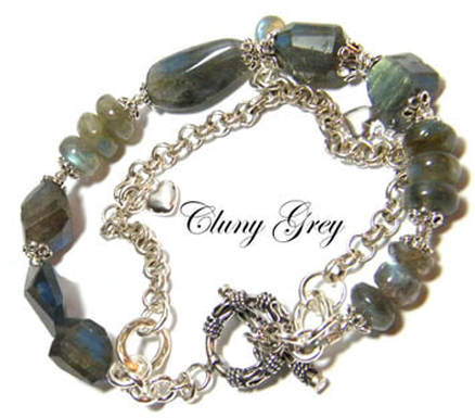 Sterling Silver and Labradorite Bracelet