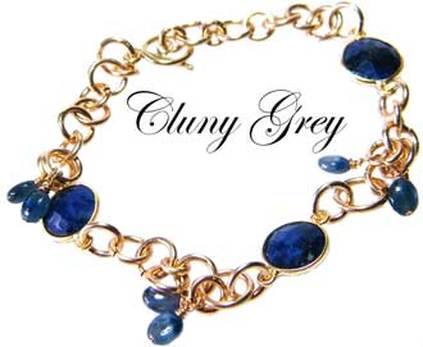 Sapphire gold bracelet.