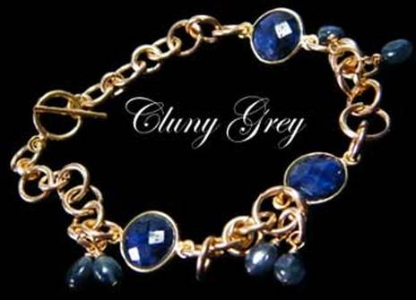 Sapphire gold bracelet.