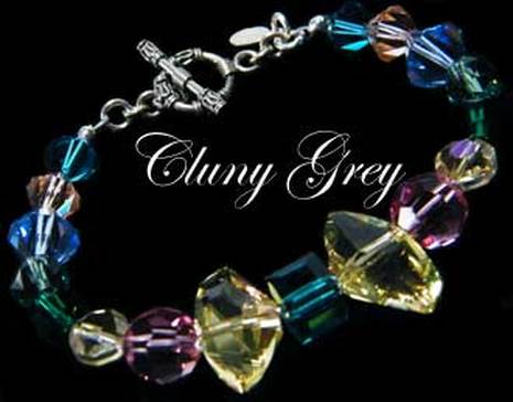 handmade Swarovski crystal bracelet with sterling silver