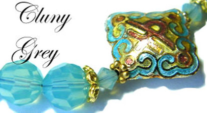 handmade swarovski crystal bracelet with cloisonne and gold