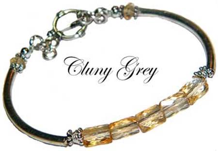 Citrine bangle bracelet.